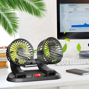 Double Headed Vehicle Fan (CIC922)