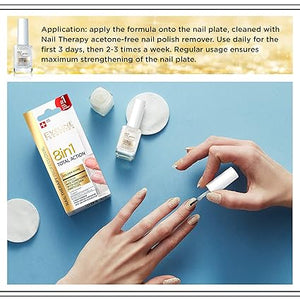 Eveline Cosmetics - 8-in-1 Nail Conditioner with Golden Particles
