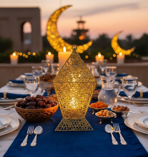 Gold Glitter Decorative Hanging Lantern