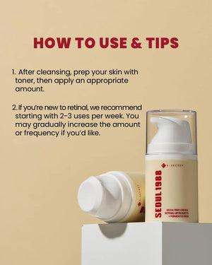 K-SECRET - SEOUL 1988 Cream: Retinal Liposome 1% + Fermented Rice