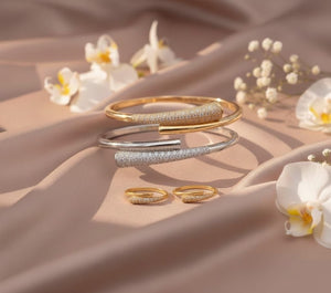 Linked Chain Luxury Bangle & Ring Set