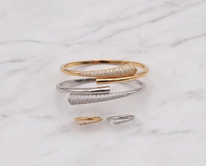 Linked Chain Luxury Bangle & Ring Set