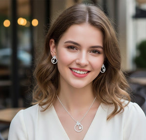 Open Circle Butterfly & Solitaire Set