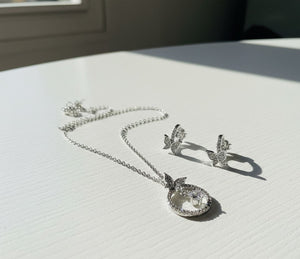 Open Circle Butterfly & Solitaire Set